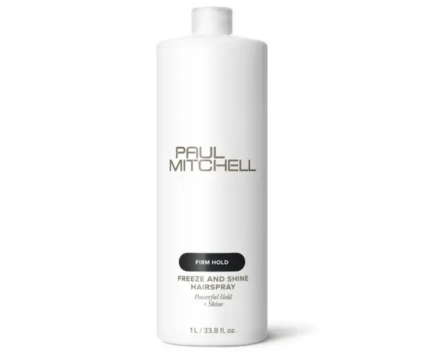 Lak na vlasy bez aerosolu se silnou fixací Paul Mitchell Firm Hold Freeze and Shine Hairspray - 1000 ml, náhradní náplň + dárek zdarma