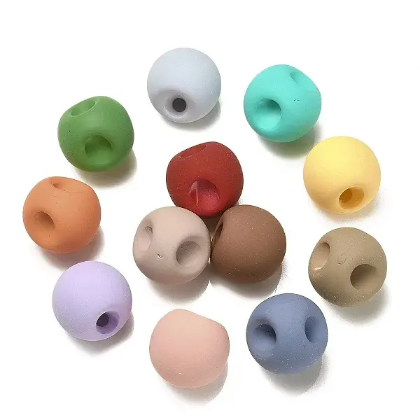 Rubberized Acrylic Beads