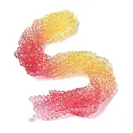 Transparent Painted Glass Beads Strands