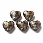 Handmade Lampwork Silver Foil Glass Beads