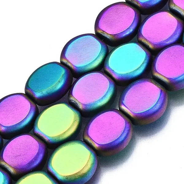 Electroplate Opaque Glass Beads Strands