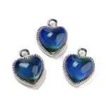 Alloy Glass Blue Pendants