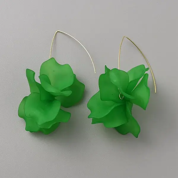 Acrylic Flower Dangle Earrings