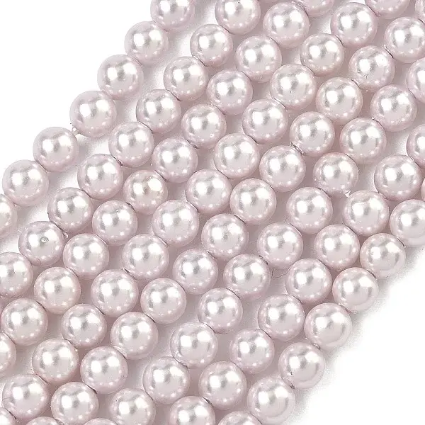 Electroplated Shell Pearl Beads Strands