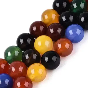 Natural Agate(Dyed & Heated) Beads Strands