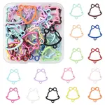 30Pcs Spray Paint Alloy Spring Gate Rings