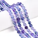 Dyed Natural White Jade Beads Strands