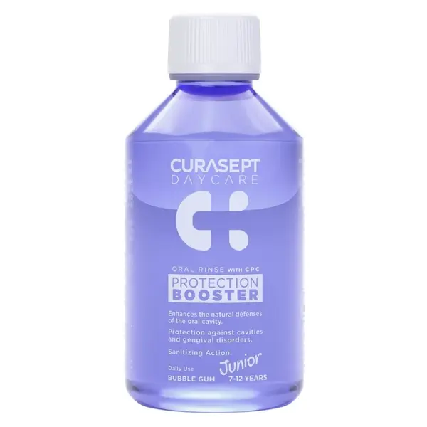 CURASEPT Daycare booster junior ústní voda bubble gum 250 ml