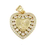 Brass Micro Pave Cubic Zirconia Pendants