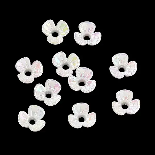 UV Plating Opaque Acrylic Bead Cap