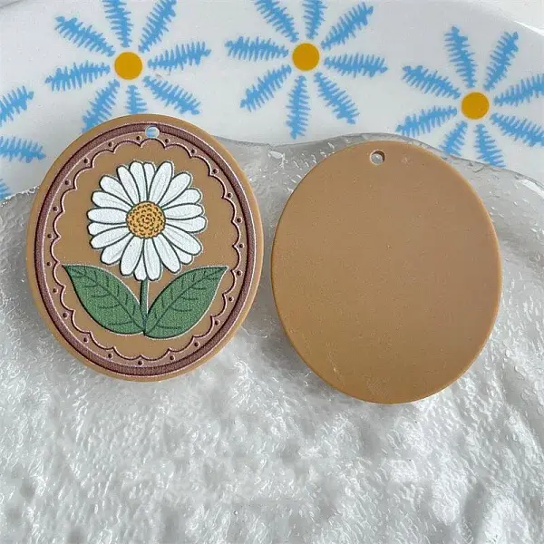 Oval Acrylic Pendants