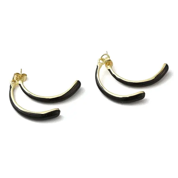 Alloy Enamel Stud Earrings