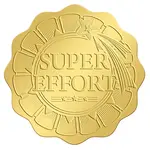 Plastic Self Adhesive Gold Foil Embossed Stickers