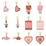 12Pcs Alloy Enamel Pendant Decorations
