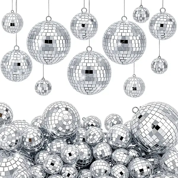 81Pcs 5 Styles Glass Pendants