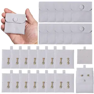 24Pcs Square Velvet Jewelry Storage Bags