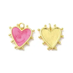 Rack Plating Brass Enamel Pendants