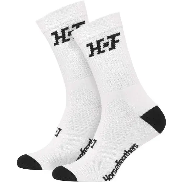 Horsefeathers JAM Unisex cyklistické ponožky, bílá, velikost 40-43