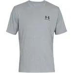 Under Armour SPORTSTYLE LEFT CHEST SS Pánske tričko, sivá, veľkosť