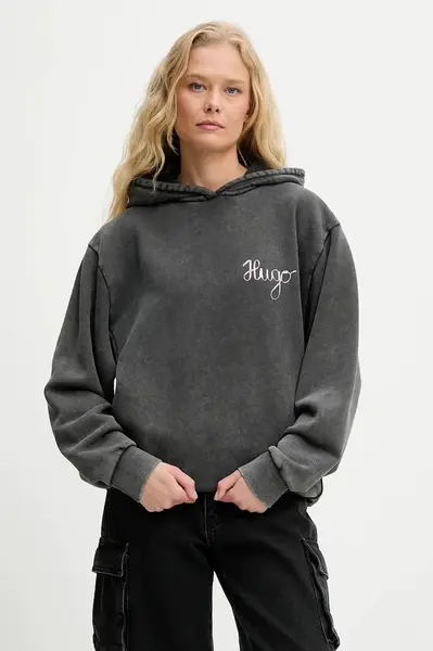 Bavlněná mikina HUGO Deboxina