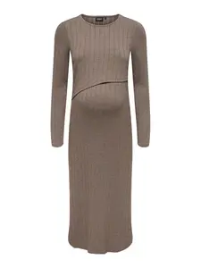 Only Maternity Šaty 'OLMDandra'  čokoládová