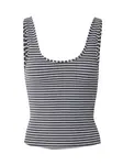 studioselect Top 'Cindy'  tmavosivá / biela
