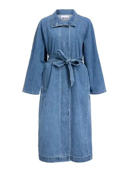 OBJECT Prechodný kabát 'OBJTRINNA'  modrá denim