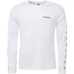 FUNDANGO ESSENTIAL Pánske tričko s dlhým rukávom, biela, veľkosť