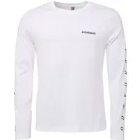 FUNDANGO ESSENTIAL Pánske tričko s dlhým rukávom, biela, veľkosť