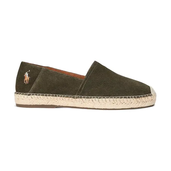 Semišové espadrilky Polo Ralph Lauren Cevio Slip zelená barva, 803961282002