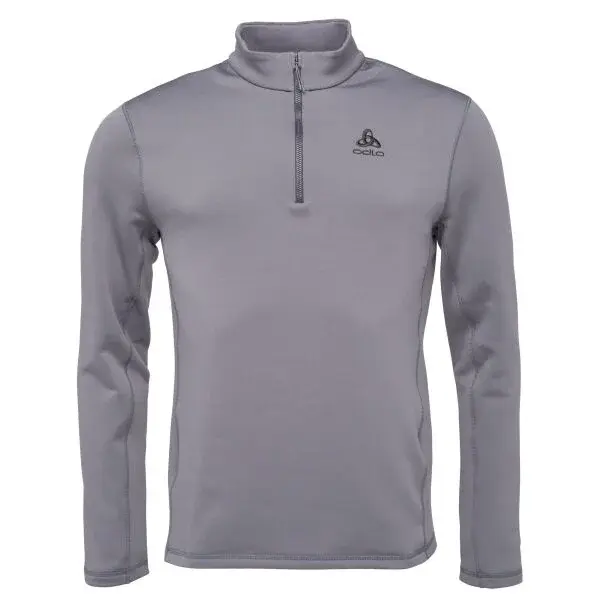 Odlo MID LAYER 1/2 ZIP BERRA Pánska mikina, tmavo sivá, veľkosť