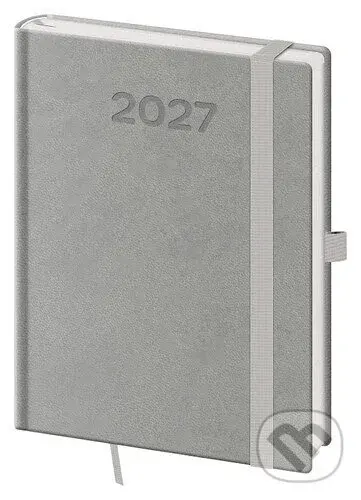 Týdenní diář 2027 B6 Print Pop šedý