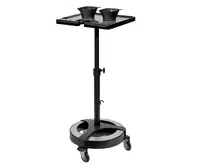 Kadeřnický odkládací stolek s magnetickou deskou Sibel Magnetix - černý (0170830) + dárek zdarma