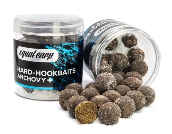 Squat carp tvrzené boilies hard hookbaits anchovy+ 170 g - 20 mm