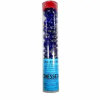 Chessex Gaming Glass Stones in Tube Iridized Dark Blue (žetony) – 40 ks