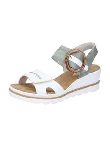 Rieker Sandále  kaki / biela