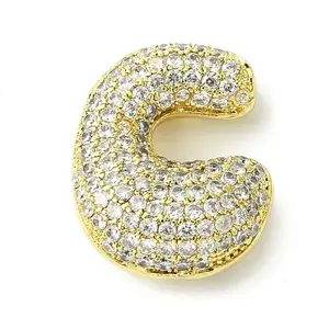 Rack Plating Brass Cubic Zirconia Pendants