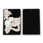 Opaque Human Lying Down Pattern Acrylic Pendants
