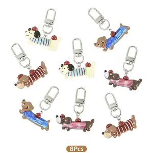 8Pcs Resin Pendant Decorations
