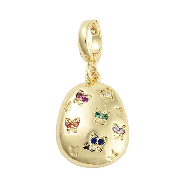 Brass with Cubic Zirconia Pendants