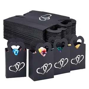 Silver Stamping Heart Packaging Handbag Holder
