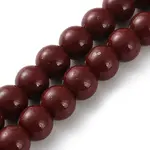 Spray Painted Synthetic Non-magnetic Hematite Beads Strands