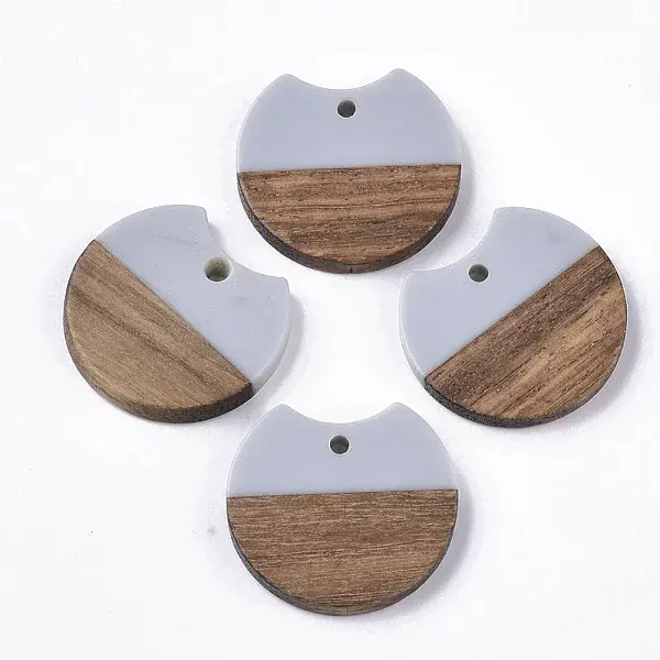 Resin & Walnut Wood Pendants