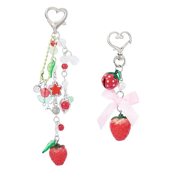 2Pcs 2 Styles Resin Pendant Decorations