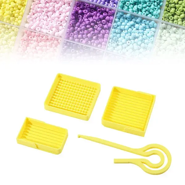 3Pcs 3 Styles Plastic Fuse Beads Picking Tray