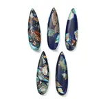 Dyed Synthetic Imperial Jasper Pendants
