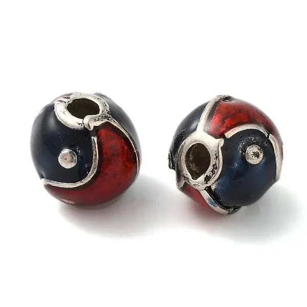 Rack Plating Brass Enamel Beads