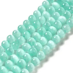 Natural Selenite Beads Strands
