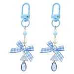 2Pcs Bowknot Plastic Pendant Decorations