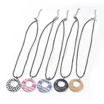 Raffia Woven Pendants Necklaces